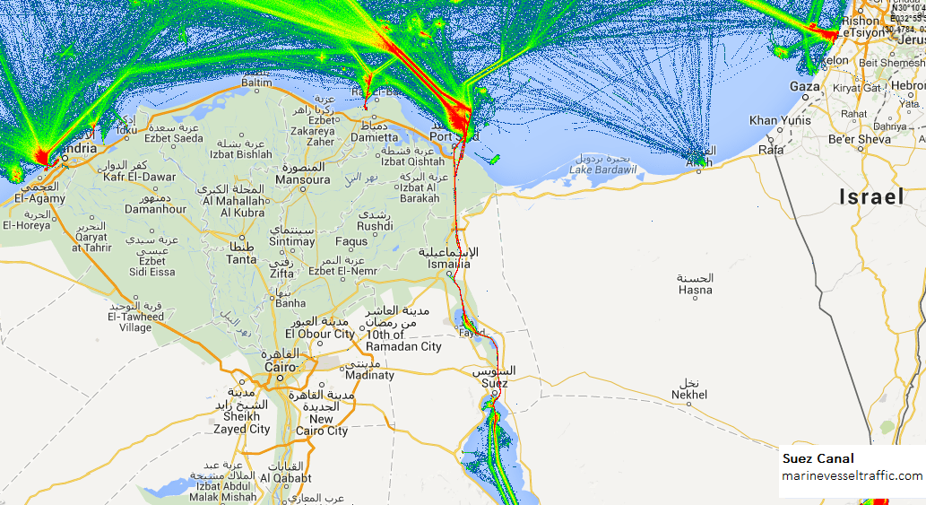 SUEZ CANAL AIS Ship Traffic Live Map SHIP LOCATION